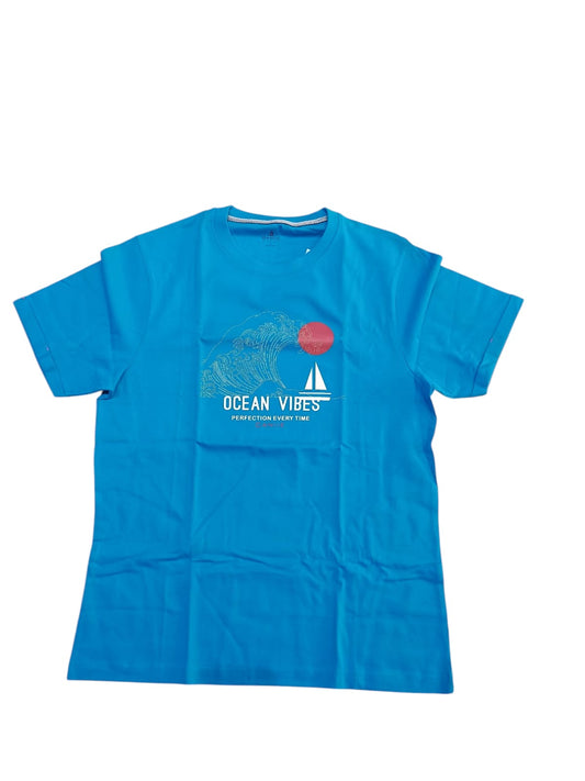 Canoe Men Round Neck Short Sleeve T-Shirt # TSH-ALYA