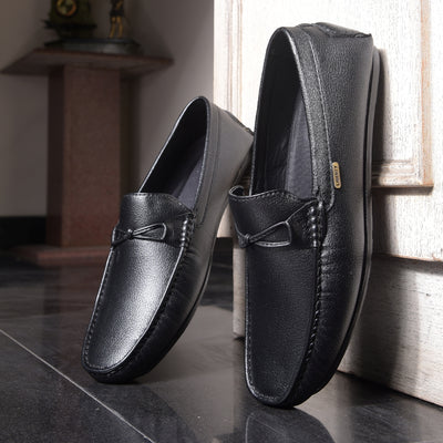 Fortune Brown, Black Formal Loafers For Men AVL-5 By Liberty