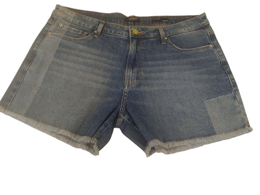 Spykar Women MID BLUE Solid Relaxed Fit Mid-Rise Shorts  #WSRD1BD005