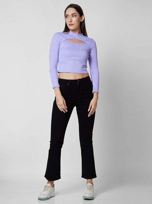 Spykar Women Jet Black Bootcut High Rise Jeans #WDELI1BD046