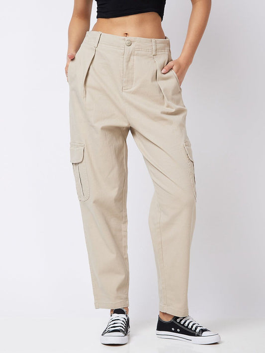 Spykar High Rise Boot Cut Green Knits Pant For Women #WKTR1BD026