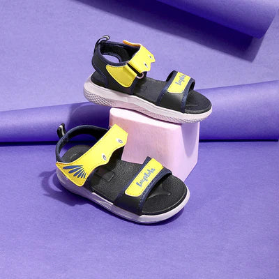 Lucy & Luke Yellow Casual Sandal For Kids HIPPO-1 By Liberty