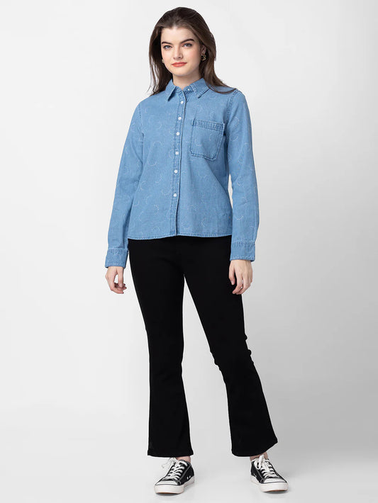 Spykar Women Black Cotton Bootcut Fit Ankle Length Jeans #WDELI1BC013