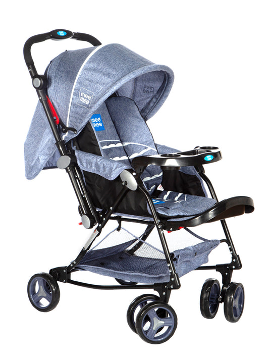 Advanced Baby Stroller Pram with Shock Absorbers ( Blue)