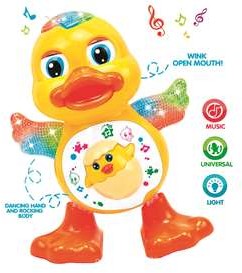 Toyshine Dancing Duck with Music Flashing Lights and Real Dancing Action
