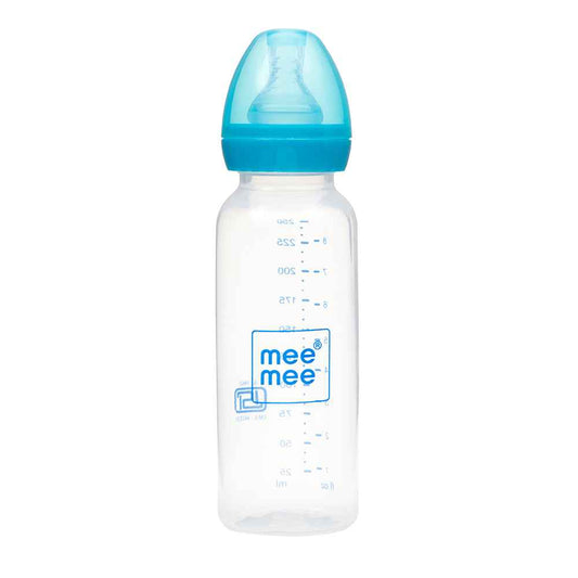 Mee Mee Blue Spoon Bottle | BPA-Free | Easy Feeding | Soft Spoon | Leak-Proof & Safe