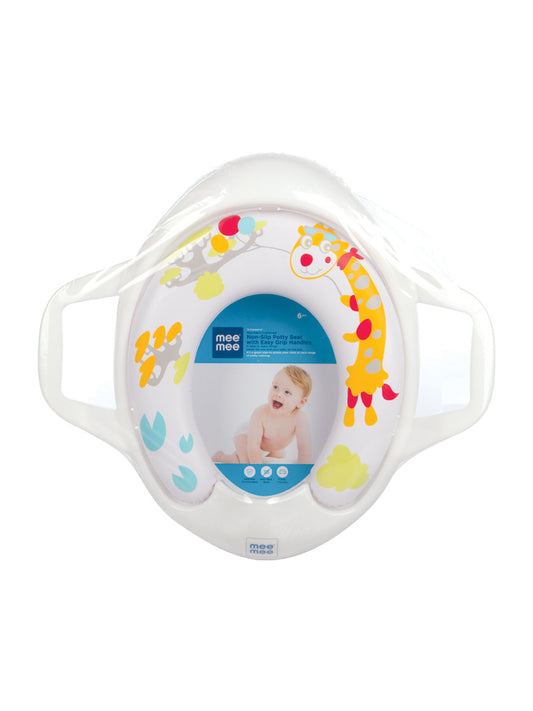Mee Mee Soft coushioned Portable Baby Potty seat for Toilet Training | Easy Grip Support Handles