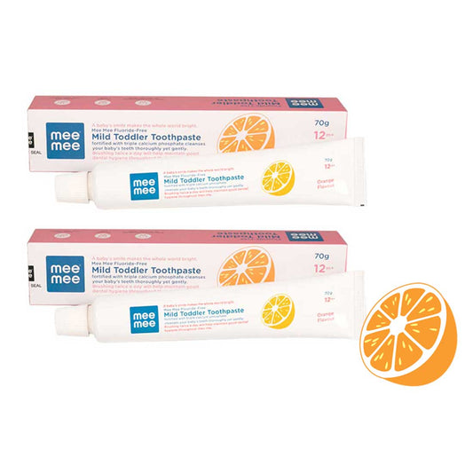 Mee Mee Fluoride-Free, Fortified with triple calcium phosphate Strawberry Flavor Oral care Toothpaste,