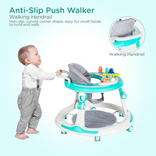 Mee Mee Baby Walker with Push Handle & Music – Safe & Fun Activity Walker